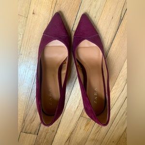 Zara Pointy Suede Heels sz 37